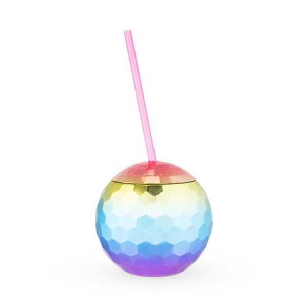 Blush Blush 6286 16 oz Rainbow Disco Ball Tumbler; Assorted Color 6286